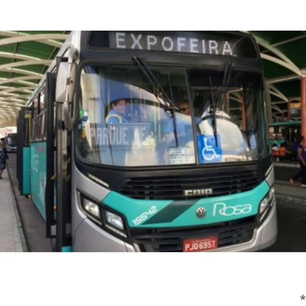 Vinte ônibus reforçam transporte público para a Expofeira 2024