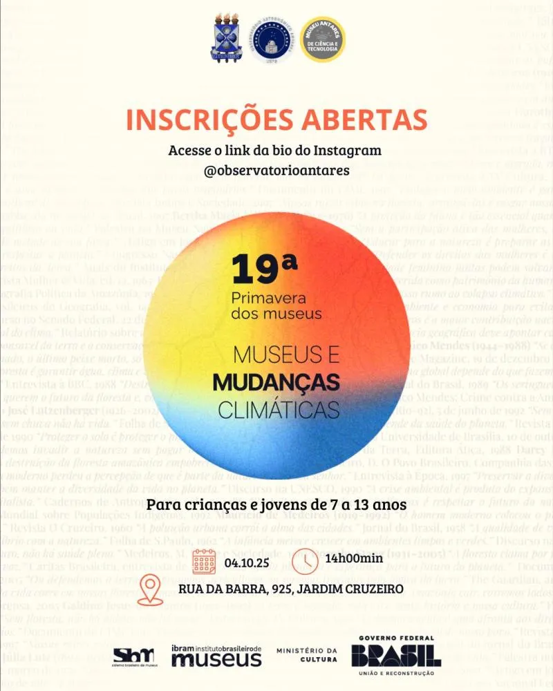 Observatório Antares promove oficinas para crianças na programação da Primavera de Museus