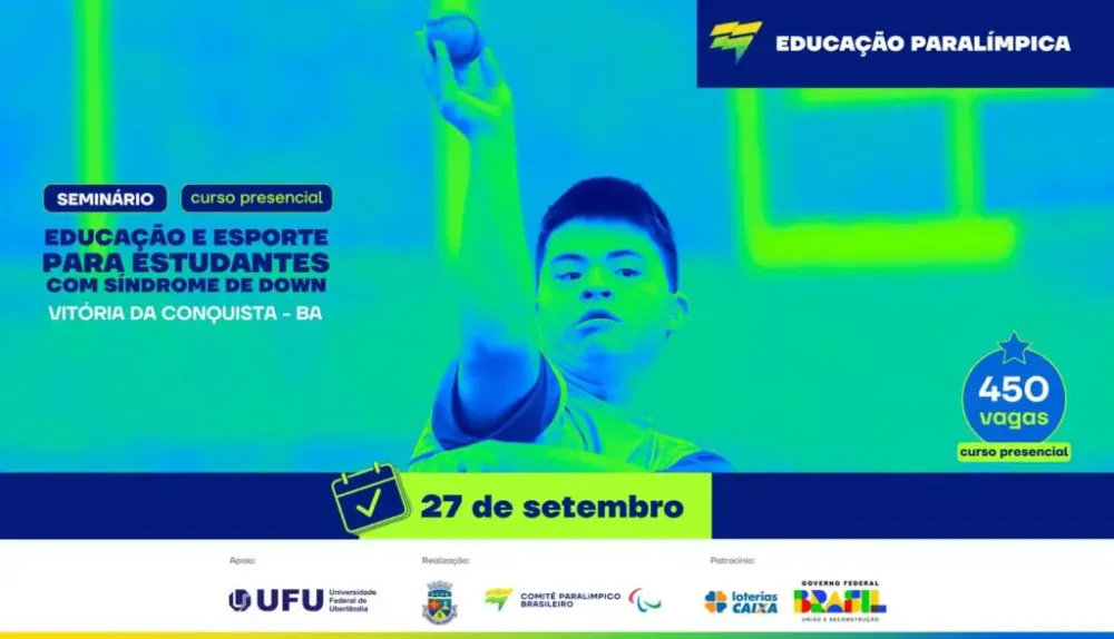 CPB oferece 430 vagas para seminário sobre esporte para Estudantes com síndrome de down na BA