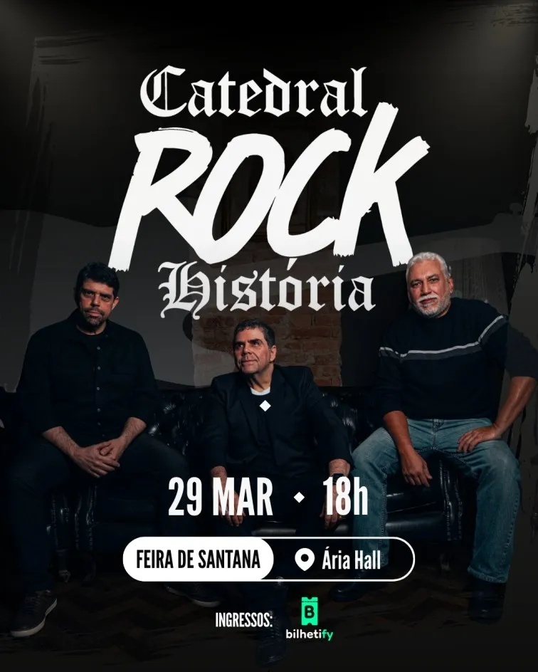 Fim de semana em Feira tem banda Catedral, teatro e programação para toda a família