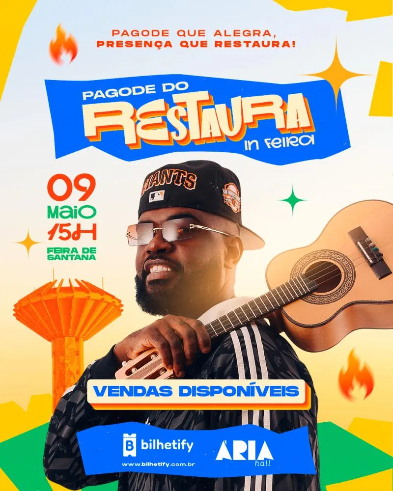 Evento gospel “Pagode do Restaura” reúne fé, música e show da banda Dupla Honra neste sábado