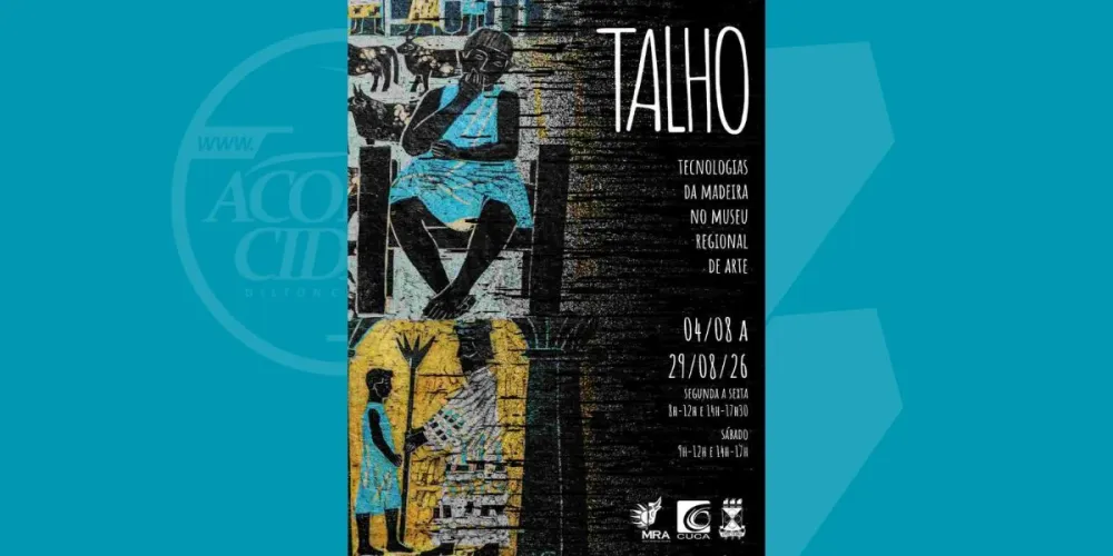 Exposição gratuita “Talho: Tecnologias da Madeira” reúne obras do acervo do Museu Regional de Arte no Cuca