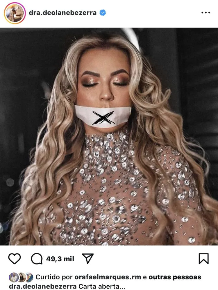 Deolane Bezerra é solta e vai para casa com tornozeleira eletrônica