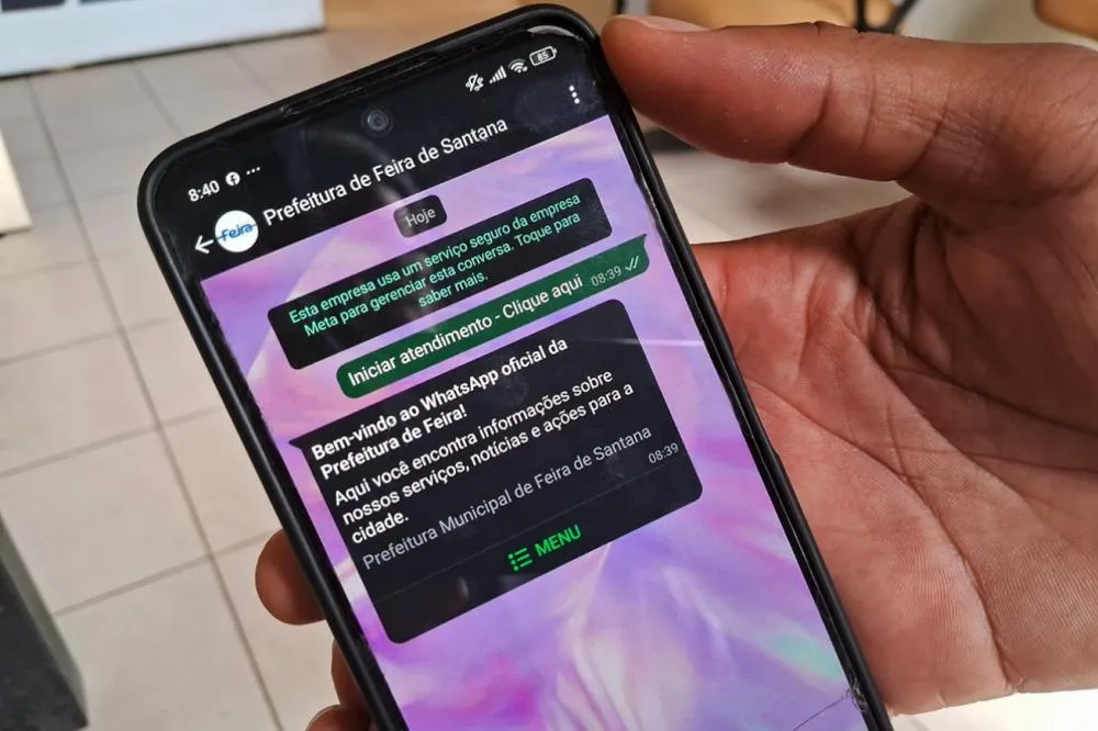 Cidadão passa a contar com atendimento automatizado pelo WhatsApp oficial da Prefeitura