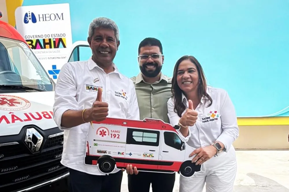 Feira de Santana recebe nova ambulância para reforçar atendimento do SAMU